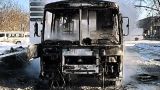В Новосибирске сгорел пассажирский автобус, люди успели выскочить — МЧС