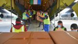 В Киргизию прибыла гуманитарная помощь от Узбекистана