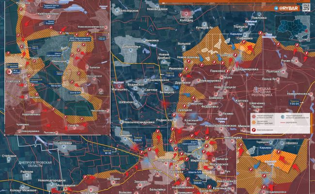 В боях за Красноармейск российские силы начали продвигаться еще с одного направления