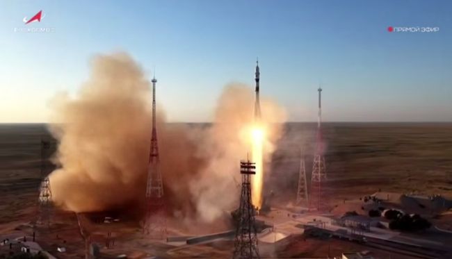 С Байконура успешно взлетела ракета «Союз МС-29» с русско-американским экипажем С Байконура успешно взлетела ракета «Союз МС-29» с русско-американским экипажем