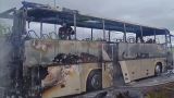 В Белоруссии загорелся автобус с детьми