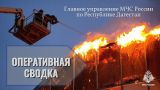 В Дагестане горят трава и мусор
