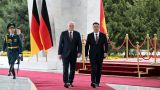 Президент Германии прибыл в Киргизию