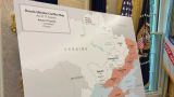 The White House decided to please Zelensky — they hung up a fake map of Ukraine