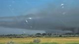 В Ростовской области военный вертолет экстренно сел в поле, спровоцировав пожар