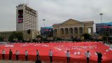 В Ставрополе на военном параде развернут самую большую копию Знамени Победы