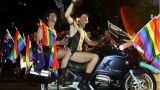ЖЖ «Ночных волков» подвергся хакерской атаке: появились снимки мотоциклистов с флагами ЛГБТ
