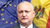 Додон: Европейский «десант» Санду — вмешательство во внутренние дела Молдавии