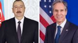 Алиев предупредил Блинкена о напряжëнности на Южном Кавказе из-за встречи в Брюсселе