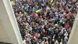 В центре Киева протестующие «афганцы» и шахтеры устроили беспорядки