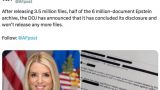 Минюст США объявил, что не раскроет больше документов из дела Эпштейна
