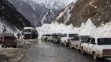 Движение по Транскавказской магистрали перекрыто из-за ухудшения погоды