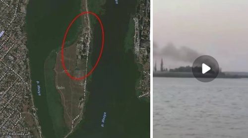 Реактивные «Герани-4» атаковали базу батальона морпехов ВСУ на полуострове Аляуды